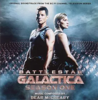 Portada de la banda sonora de la primera temporada de Battlestar Galactica, de Bear McCreary