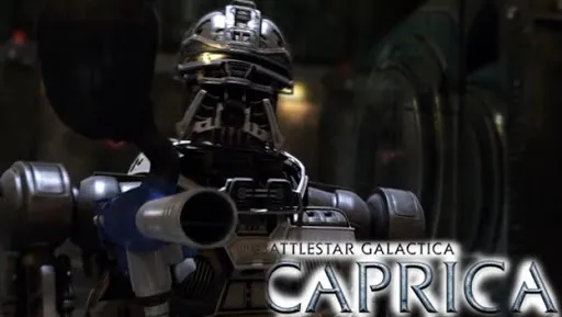 Un prototipo de centurión cylon en Caprica