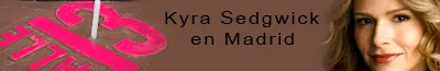 Cabecera «Kyra Sedgwick en Madrid» con el logo de Calle 13