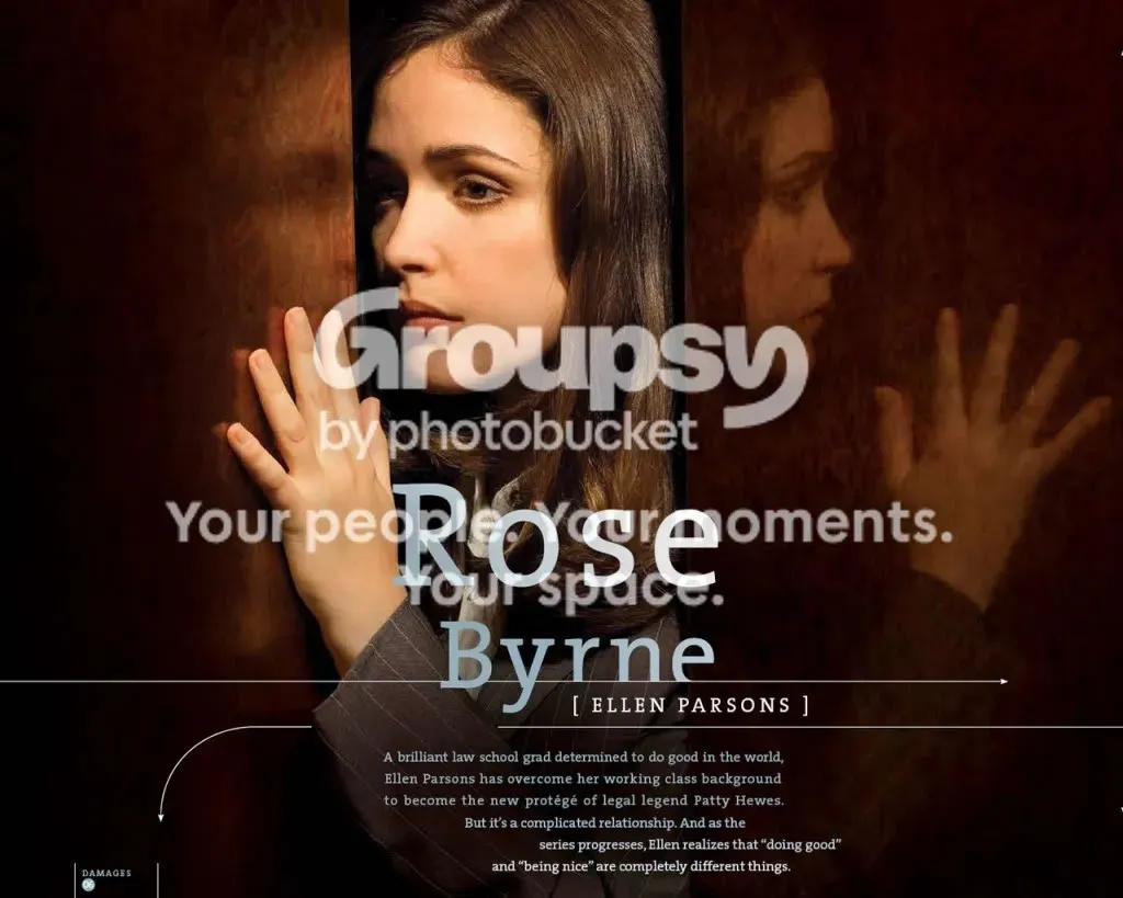 Póster de Rose Byrne como Ellen Parsons con el aviso de Photobucket superpuesto